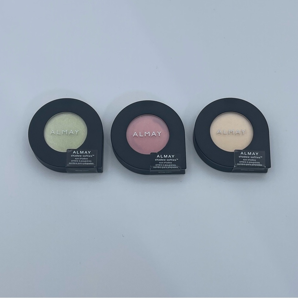 Almay Shadow Softies Eye Shadow – 3 Color Bundle Green Pink Champagne New Sealed